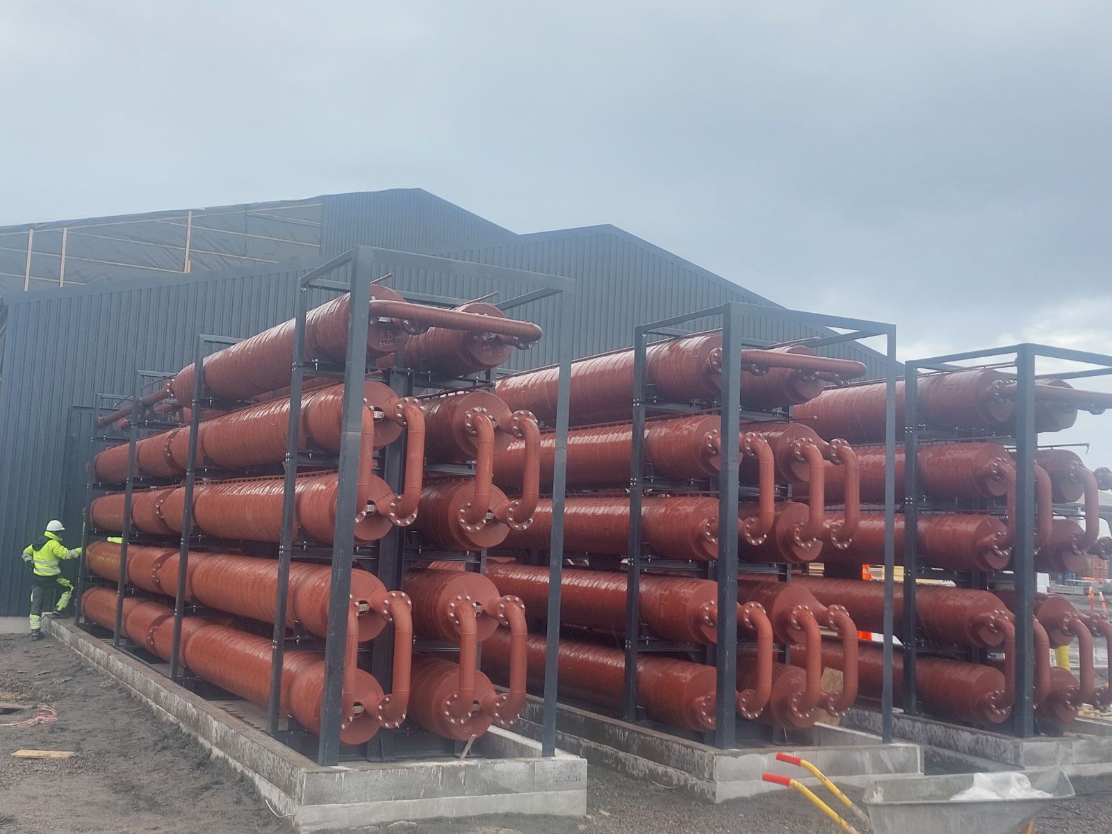 HEX installation on site